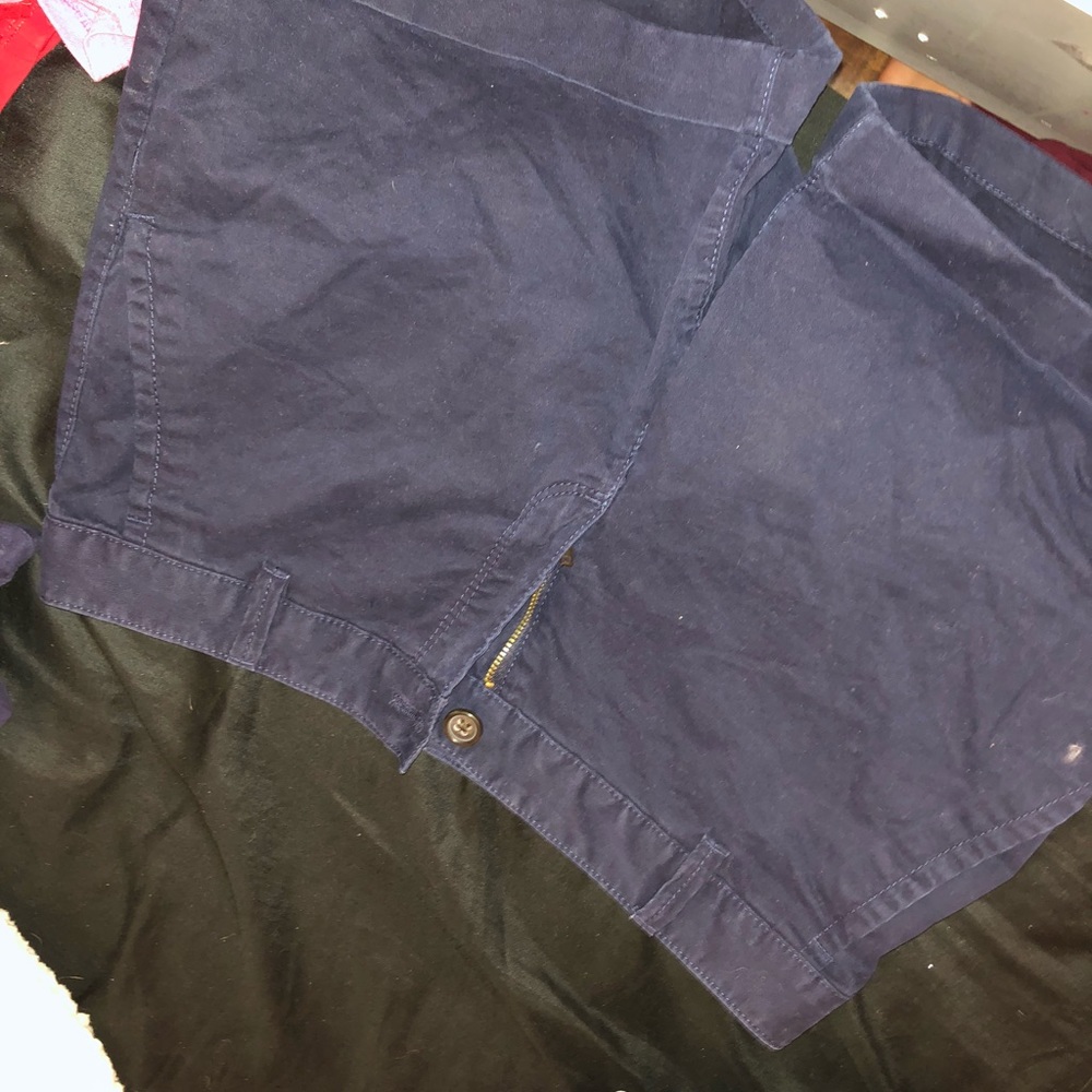 navy fingertip shorts